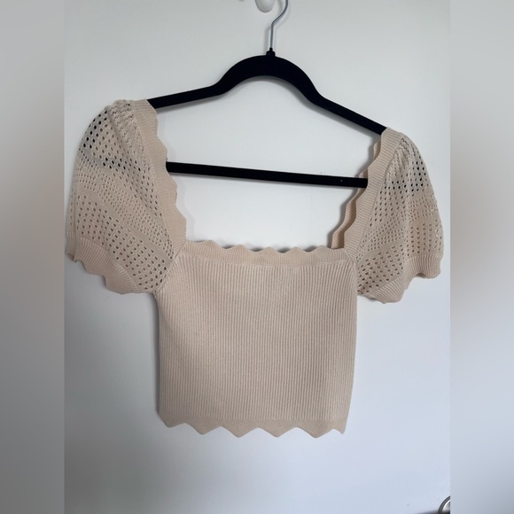 Haut crop top beige jamais porté - Picture 3 of 4